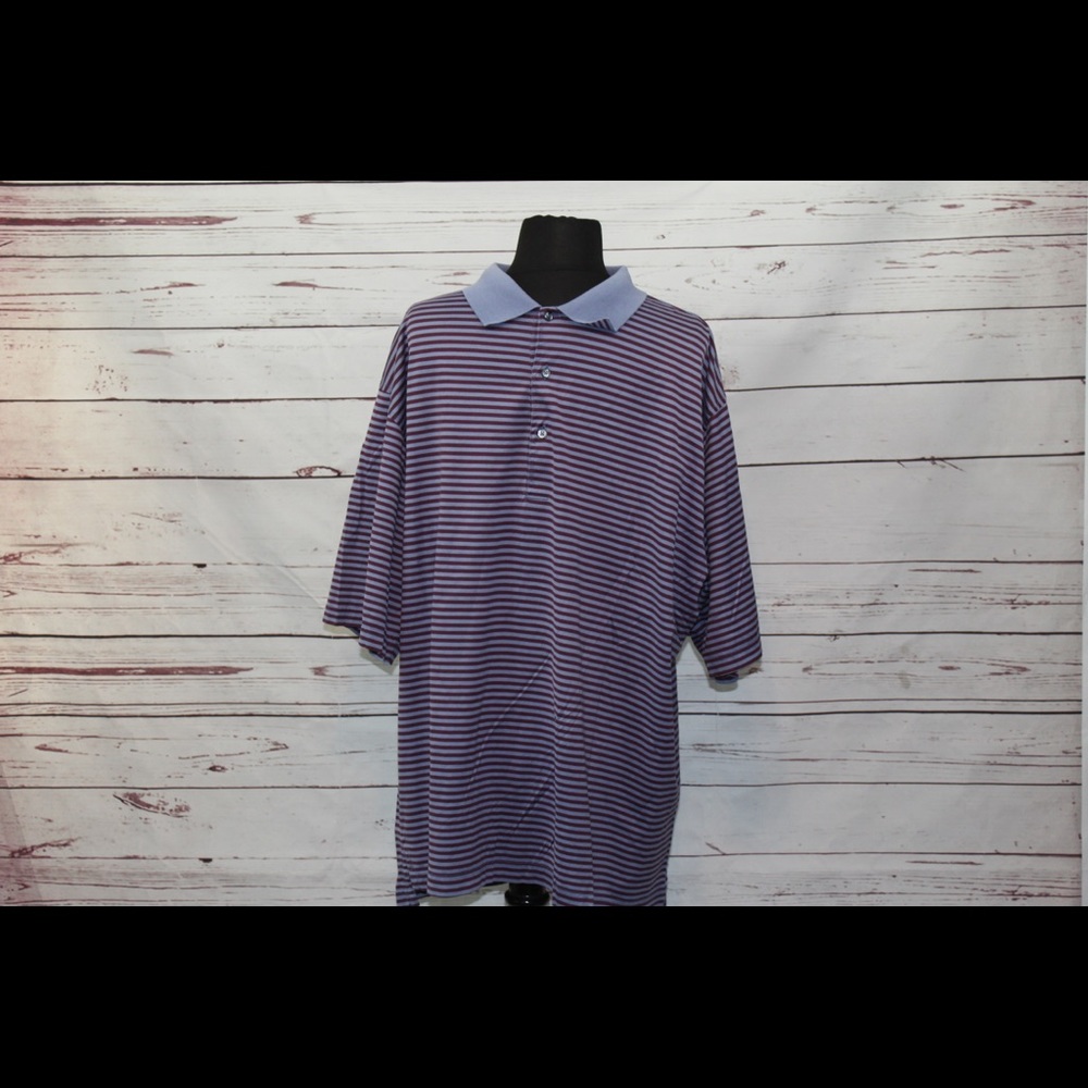 Fairway & Greene Striped  Golf Polo Shirt